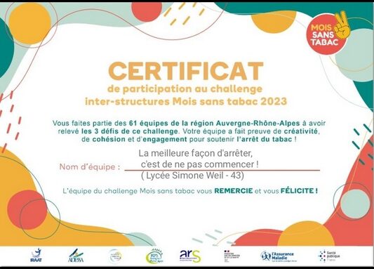 certificat